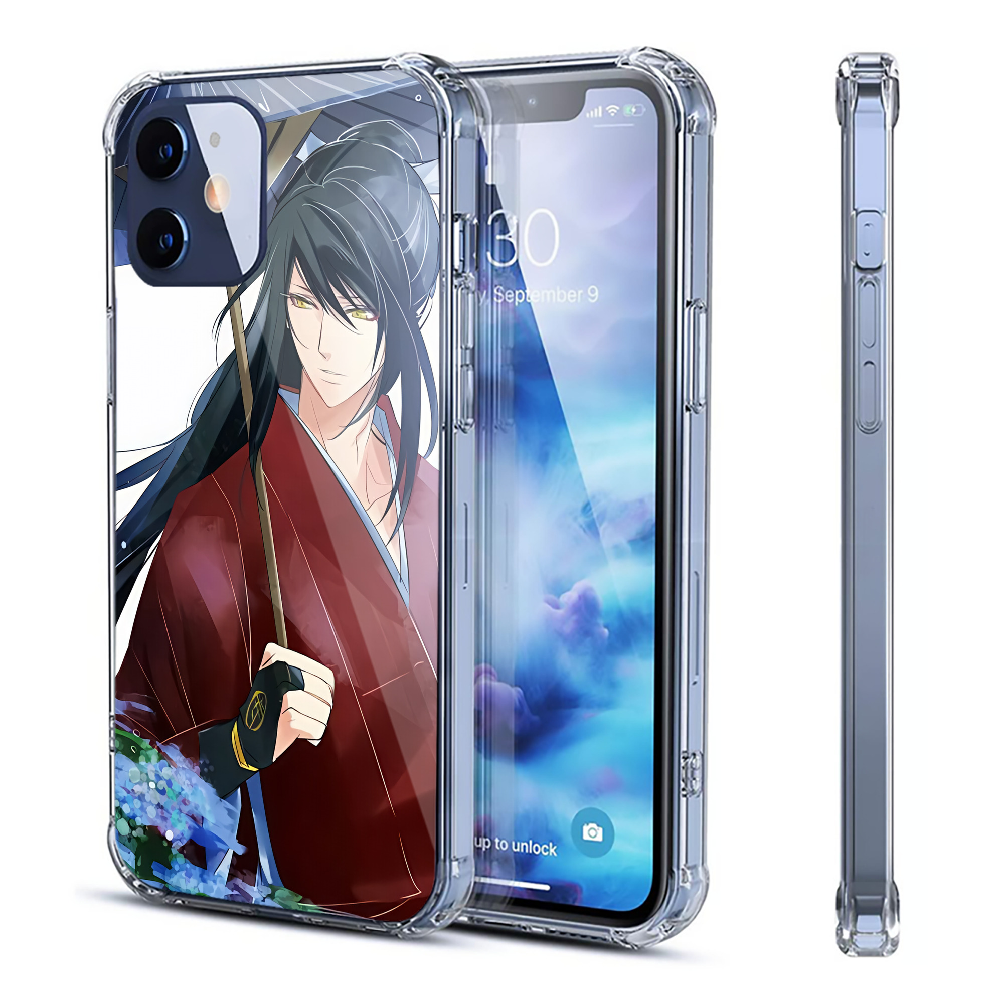 （画像用） 刀剣乱舞 Touken Ranbu 【iPhone 12シリーズ対応】透明スマホケース（クリアソフトケース）